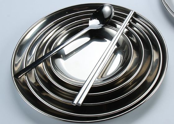 SS304 Chafing Round Dinner Plates