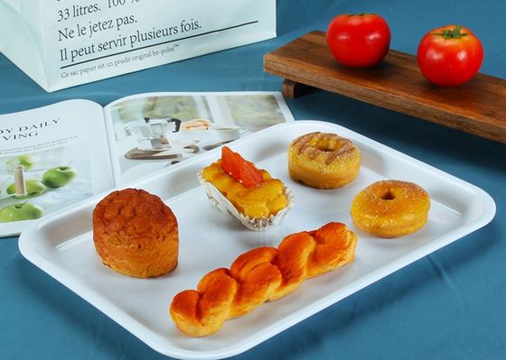 Large Rectangular 100% Melamine Food Serving Tray 15.5"