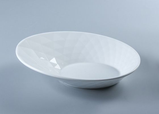 SGS 6 Inch Unique Design Porcelain Angled Serving Bowl