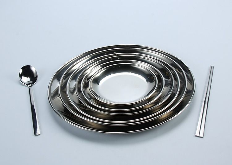 SS304 Chafing Round Dinner Plates