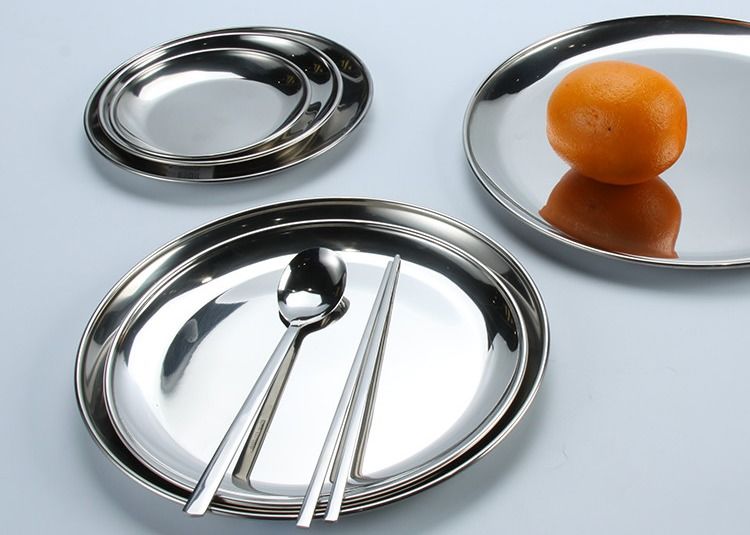 SS304 Chafing Round Dinner Plates