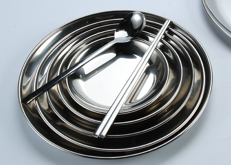 SS304 Chafing Round Dinner Plates