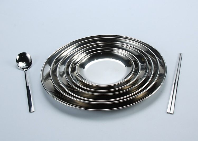 SS304 Chafing Round Dinner Plates