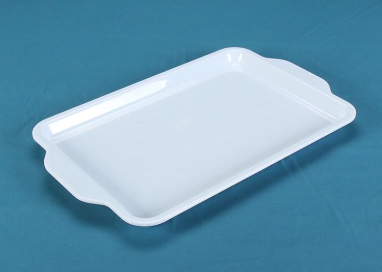 Odorless Melamine 16.75" Food Serving Tray With Handle