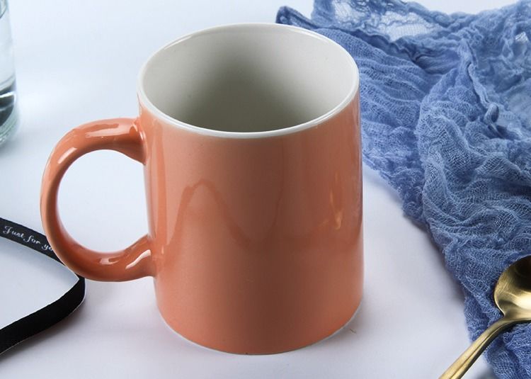 Sublimation 330ml 11OZ Ceramic Mug Cup In Red Yellow Black
